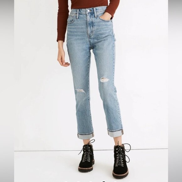 Madewell The High-Rise Slim Boyjean Ripped Edition - Picture 2 of 11